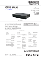 Sony HBD-E570 - Service Manual 